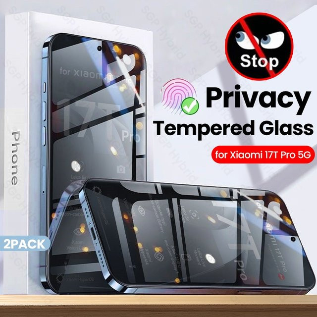 2 Stück Anti-Spionage-Schutzfolie aus gehärtetem Glas für Xiaomi 17T Pro 5G, 6,83 Zoll, transparent - Bild 1