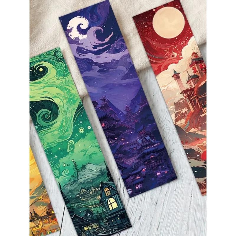 30 Stück Binchi Cultural Supplies Lesezeichen Forsaken Dreams Serie Vintage Landschaft Motiv aus Papier in Mehrfarbig - Bild 2