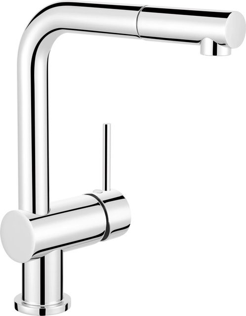 baliv Küchenarmatur KI-1050 N Chrom mit ausziehbarem Spout und Schwenkauslauf für Niederdrucksysteme - Bild 1