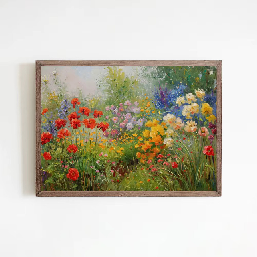 Potdemiel Kunstposter Wildblumenfelder als Leinwanddruck in Mehrfarben - Bild 2
