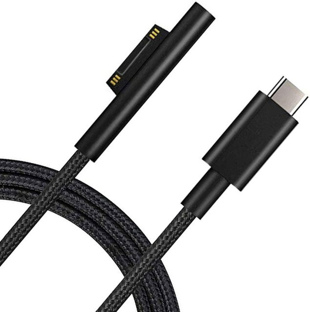 Microsoft Netzteil mit USB Typ C PD Schnellladefunktion 102 W, Schwarz - Bild 1