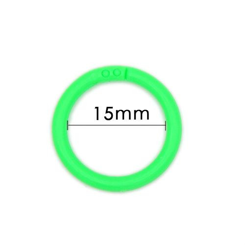 Yiran Furniture 20er Set Kunststoff Ringbuchringe für DIY Fotoalben und Bürobindebedarf, Durchmesser: 15 bis 39 mm - Bild 3