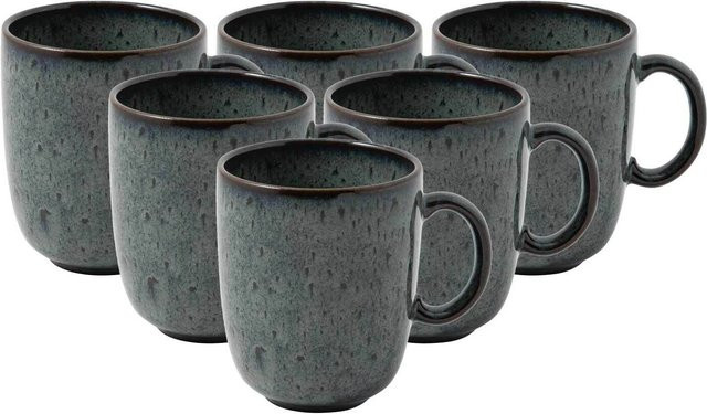 Villeroy & Boch like. Becher mit Henkel Lave Gris 6er Set 400 ml - Bild 1