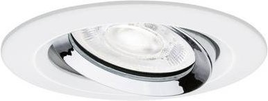 Paulmann Nova LED-Einbauleuchte GU10, 4.9W, Weiß (matt) und Chrom, dimmbar, IP65 - Bild 1
