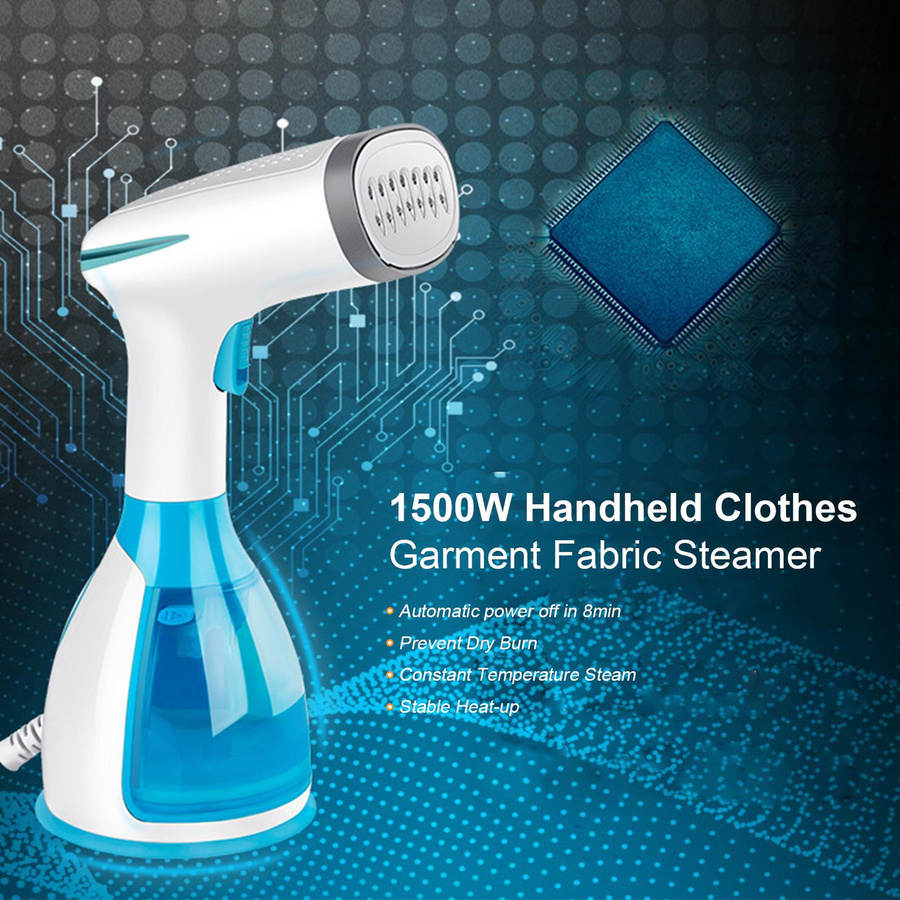 Igeteck Handdampfer für Kleidung in Weiß mit 1500 W und 280 ml Wassertank - Bild 2