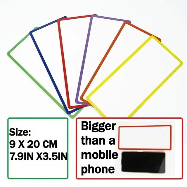 12 Stück magnetische Etiketten in Multicolor, trocken abwischbar, Durchmesser: 20 cm - Bild 1