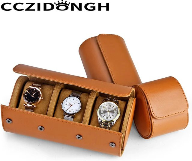 CCZIDONGH Uhrenaufbewahrungsbox, Vintage-Leder, Unisex - Bild 1