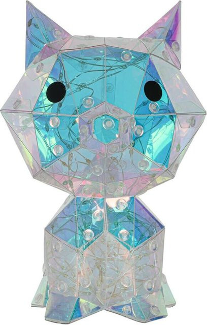 NOLO LED-Dekoleuchte Katze in Transparent und Multicolour, Höhe: 21 cm - Bild 1