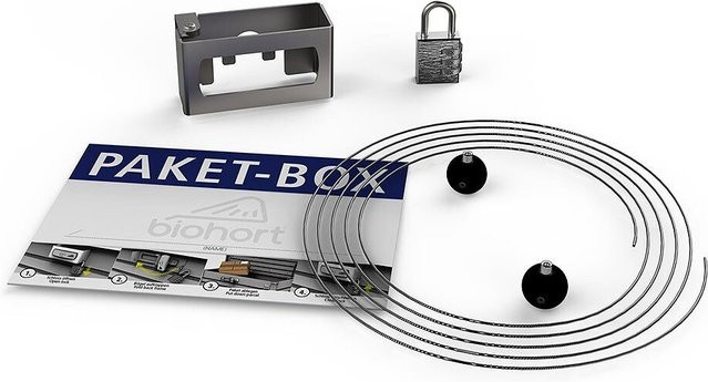 Biohort Paket-Umrüstbox Kit zur Umrüstung der Freizeitbox auf die Paket-Box in Silber - Bild 1