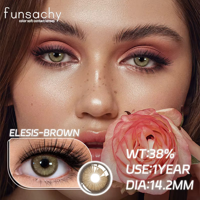 FUNSACHY Farbkontaktlinsen Sharon-Black, 14.5mm, Damen - Bild 2