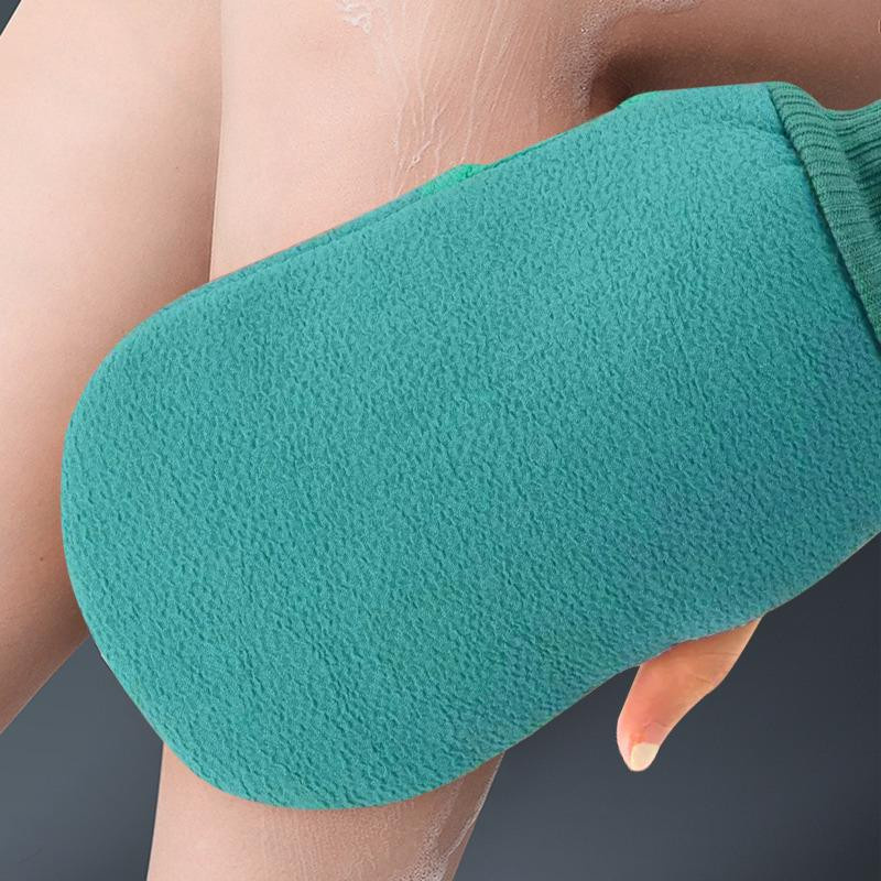 Rosa Peeling-Handschuh für die Körperreinigung und Massage in der Dusche oder im SPA - Bild 3