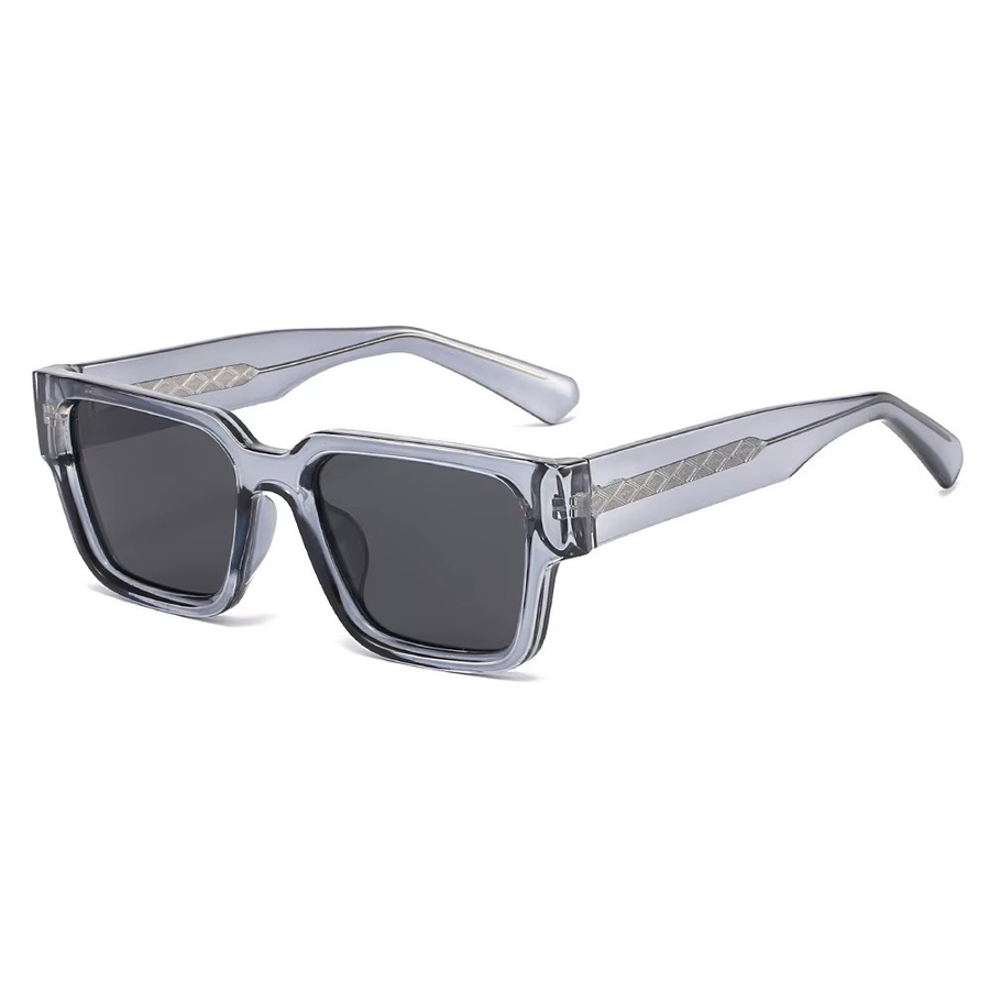 Klassische quadratische Sonnenbrille, Vollrand, Unisex, Plastic - Bild 1