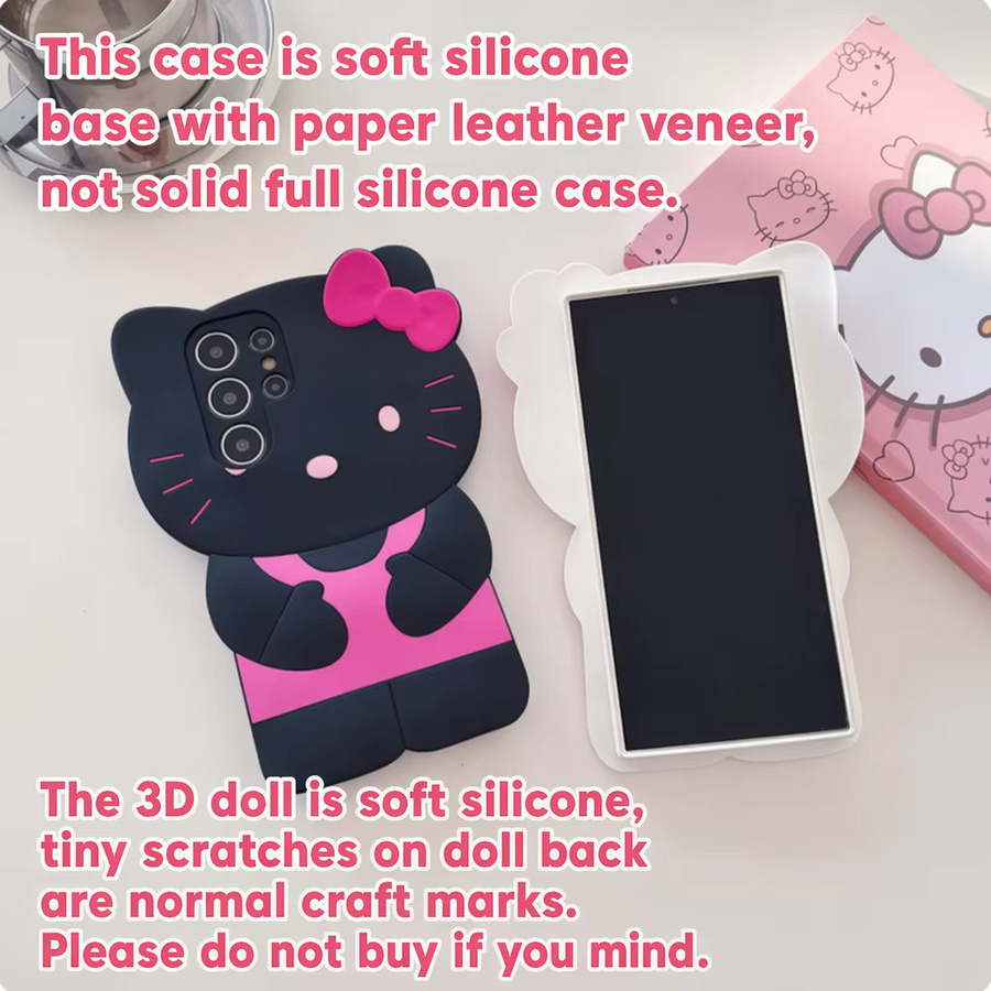 Hello Kitty Handyhülle für Samsung Galaxy S20 S21 S22 S23 S24 S25 S26 Plus Ultra FE A15 A16 A53 A57 in Weiß und Multicolour mit Cartoon Design - Bild 3