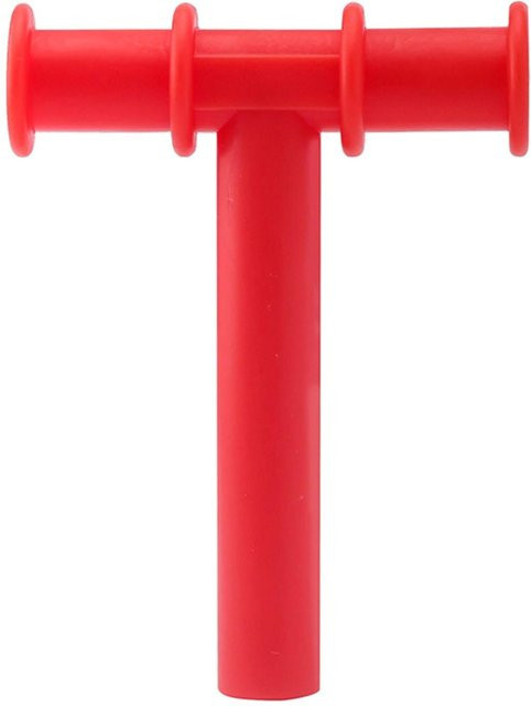Joliann fashion T-förmiges orales Motorik-Kauelement, rot, Silikon - Bild 1