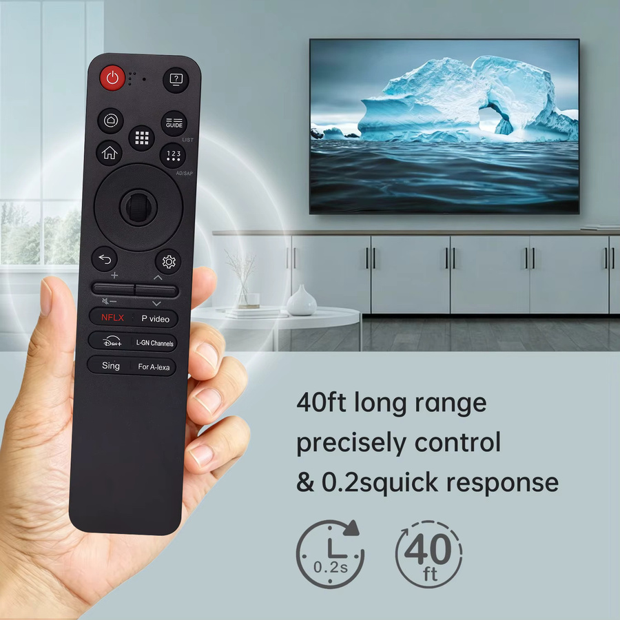 LG Infrarot-Fernbedienung Ersatz für OLED QNED NanoCell WebOS TV, Farbe: Schwarz, Modell: AN-MR25GA MR18-MR24 AKB75855501 - Bild 2