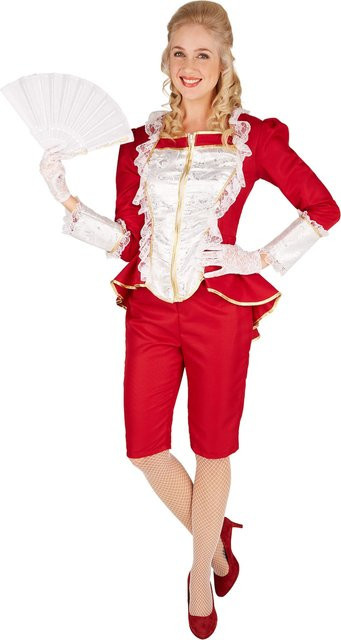 tectake Frauenkostüm Venezianische Edeldame, Rot - Bild 1