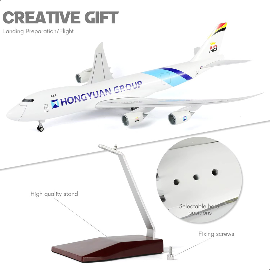 ZOCO B747 Frachtflugzeug-Modell, 1/160, aus Resin, ab 14 Jahren - Bild 2