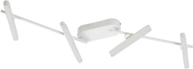 Lindby LED Deckenlampe Eldrin Modern Weiß aus Metall, dimmbar, 4-flammig - Bild 1