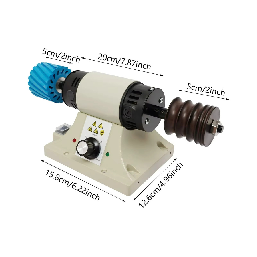 Bymaocar Elektrische Schleifmaschine und Poliermaschine mit 350W, 0-8000 U/min, Grau - Bild 3