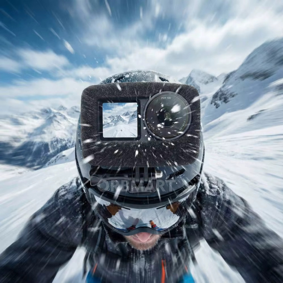 Windslayer Schaumstoffgehäuse für DJI Osmo Action 6 in Schwarz zur Rauschunterdrückung und als Windschutz für deine Action Camera - Bild 3