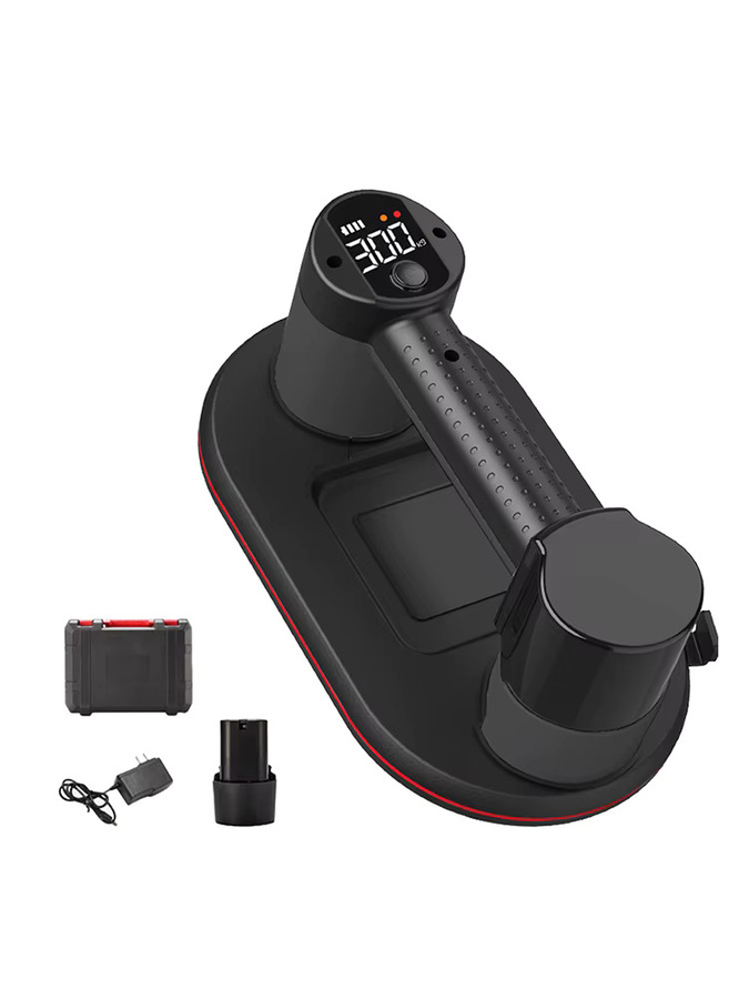 Lpnove Elektrischer Vakuum-Saugnapf Glas- und Fliesenheber mit Smart-Display und 3600mAh Akku, Schwarz, 300kg Tragkraft - Bild 6