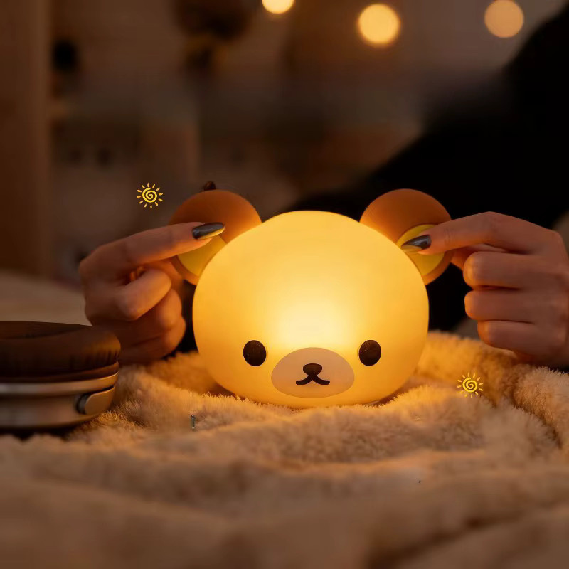 Rilakkuma Schreibtischlampe von Bandai in Gelb aus Silikon mit Dimmer und Touch-Funktion - Bild 2