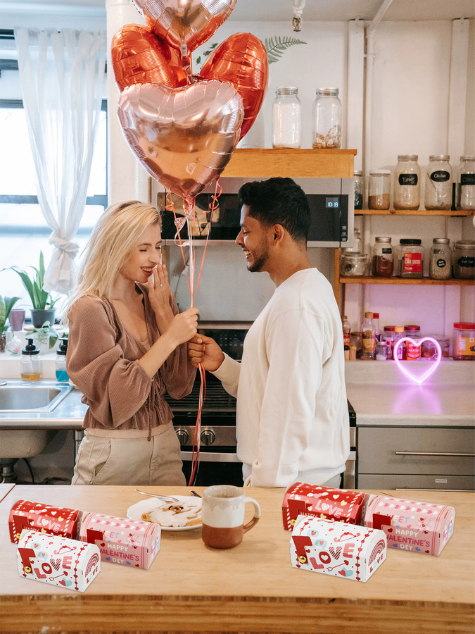 24 Stück kreative Geschenkboxen in E-Mail-Form aus Papier für den Valentinstag, Mehrfarbig - Bild 5