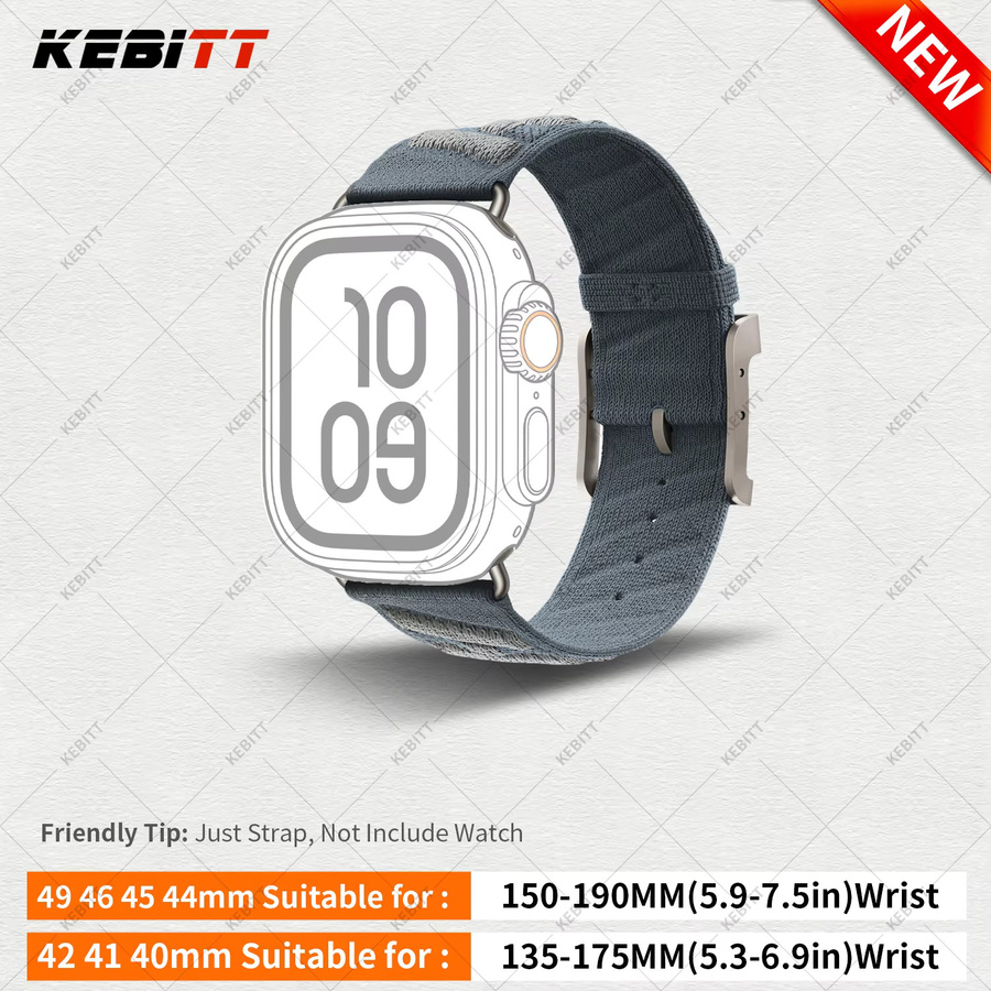 Kebitt Taucherarmband, Schwarz, Unisex, für Apple Watch - Bild 3