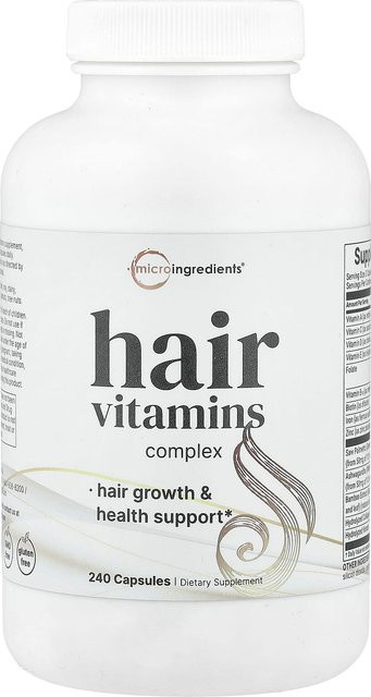 Micro Ingredients Haarvitaminkomplex, 240 Kapseln, Damen - Bild 1