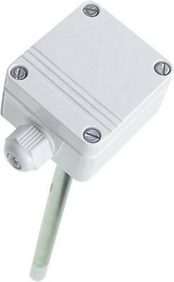 B + B Thermo-Technik Kanalfühler 0551 3120 in Weiß mit Messbereich -40 bis +125°C und 0 bis 100% rF - Bild 1