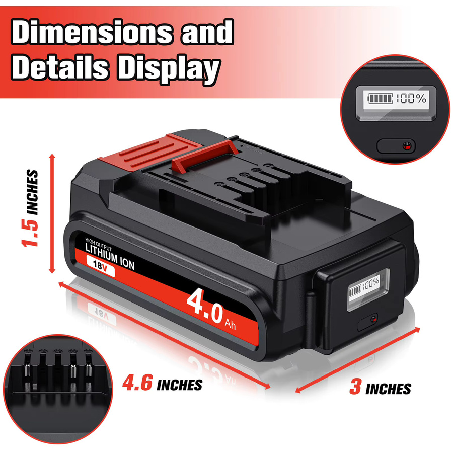 Einhell Akku EIN18C2 18V Power X-change 4000mAh Schwarz - Bild 2