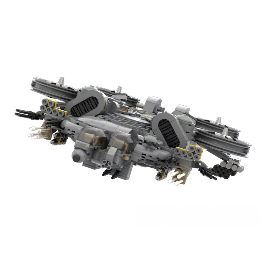 GOBRICKS Avatarot Drachen Angriff Schiff Modell Bausteine in Grau - Bild 2