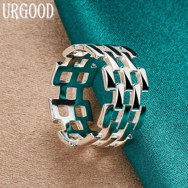 URGOOD Hohlring 925 Sterling Silber, Damen, 57mm - Bild 1