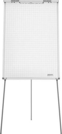 Magnetoplan Flipchart Junior SP Whiteboard, Weiß, B: 75 cm, H: 185 cm, höhenverstellbar und magnethaftend