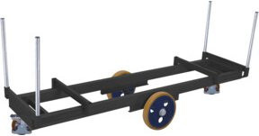 Cordes Langmaterialwagen VARIOFIT mit 4 Rungen in Anthrazit RAL 7016 aus Stahl, B/T/H: 61,5 x 42,0 x 61,5 cm - Bild 1