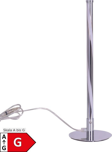 Näve LED Tischleuchte Twist in Chrom, dimmbar, Höhe: 40 cm - Bild 1