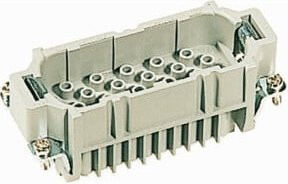Harting Kontakteinsatz Crimp 09210403001 in Grau aus Kunststoff - Bild 1