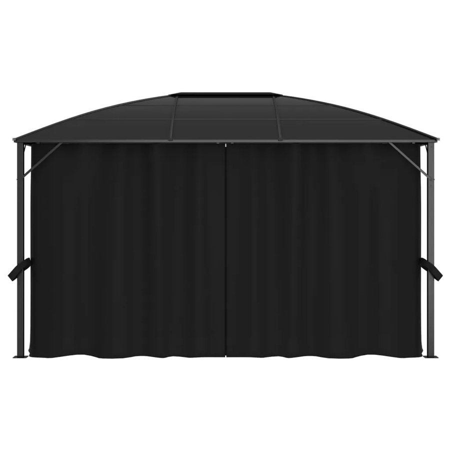 vidaXL Pavillon mit Vorhängen in Anthrazit B/T/H: 400 x 300 x 265 cm - Bild 2