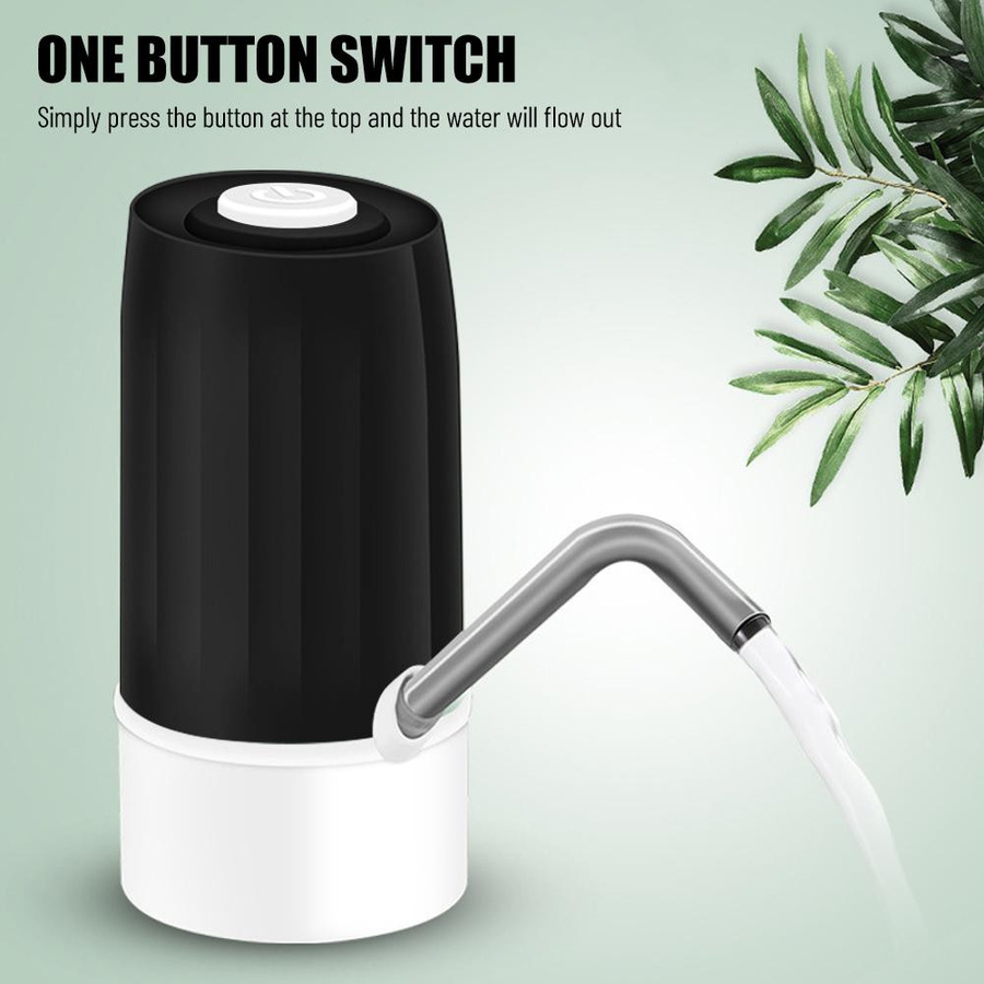 TOMTOP JMS Automatische elektrische Wasserpumpe als intelligenter Gallonen-Wasserspender, wiederaufladbar und geräuschlos, Schwarz - Bild 2