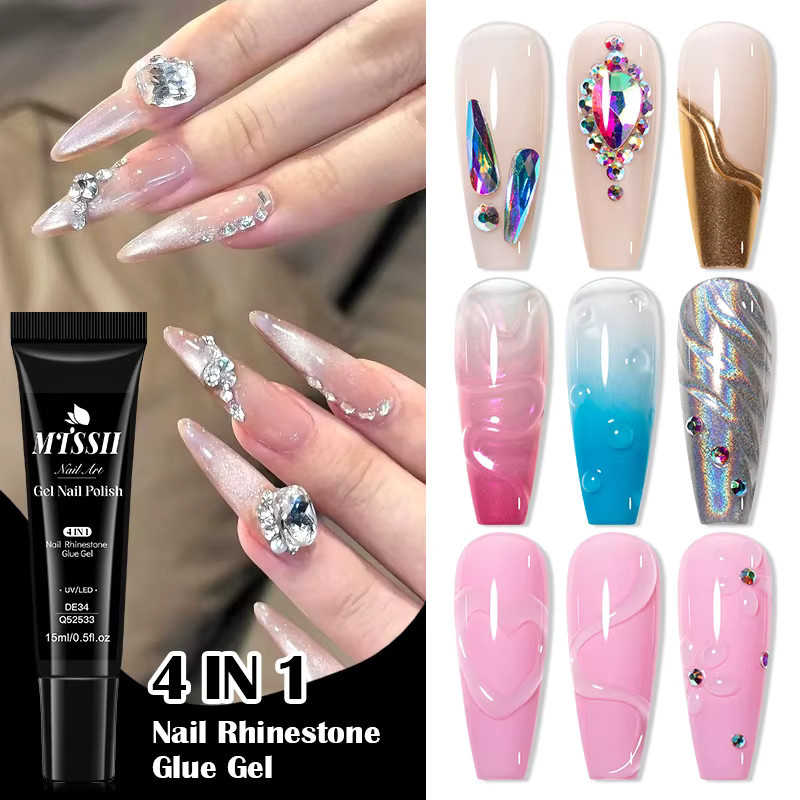 Mtssii Nagelrhinestone-Klebegel, Unisex - Bild 3