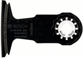 Bosch BIM Tauchsägeblatt AII 65 APB für Holz und Metall, Bimetal, Schwarz, Breite: 40 mm, Höhe: 65 mm - Bild 1