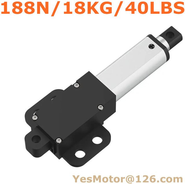 OKEYGOGO Linearantrieb Gleichstrommotor mit 188N Kraft, Hub 100mm bis 300mm, 6V 12V 24V DC - Bild 1