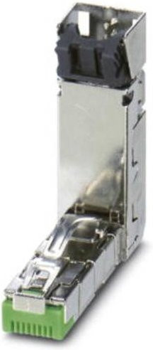 Phoenix Contact RJ45-Steckverbinder CUC-IND-C1ZNI-B/R4IP8 1421127, gewinkelter Ethernet LAN Stecker mit 8 Polen in Silber - Bild 1