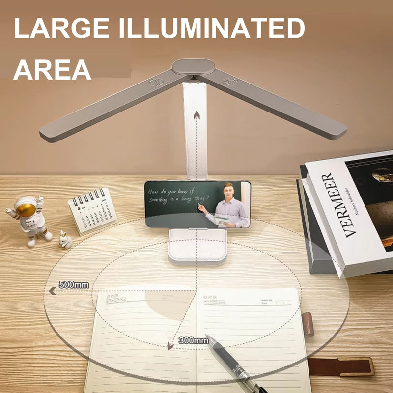 Lyfs LED-Schreibtischlampe in Weiß, USB wiederaufladbar, dimmbar per Touch, faltbare Tischleuchte für Schlafzimmer und Schreibtisch - Bild 3