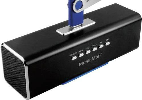 Technaxx MusicMan MA Mini Lautsprecher mit FM Radio, USB und SD in Schwarz - Bild 1