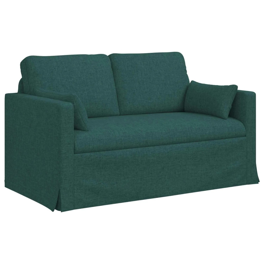 vidaXL Sofa Dunkelgrün mit Stoffbezug und Metallrahmen B/T/H: 139 x 78 x 80 cm - Bild 2