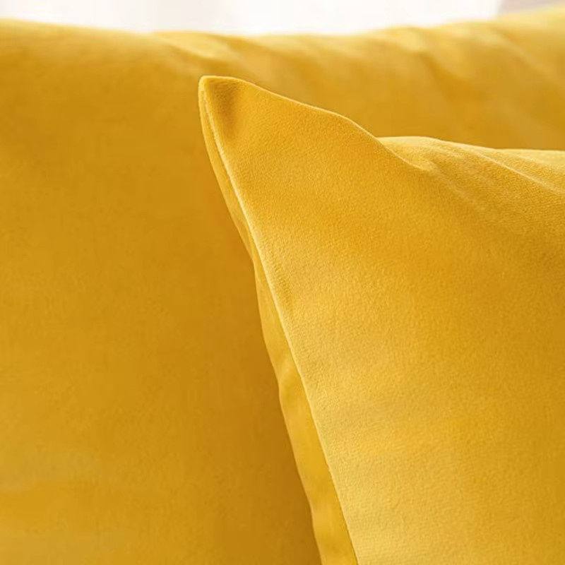 Dekorativer Samt-Kissenbezug von inyahome in Gelb und Gold, Rechteckig, B/H: 30 x 50 cm - Bild 1