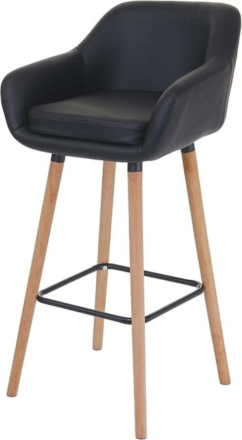 Barhocker Vaasa T381 von MCW in Schwarz aus Kunstleder - Bild 1