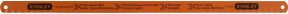 Stanley Metallsägeblatt HSS Universal aus Edelstahl, Farbe: Orange, Länge: 300 mm, 2 Stück - Bild 1