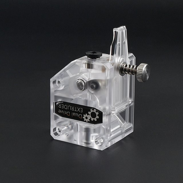 JINGLIN BMG Extruder-Kit Upgrade aus gehärtetem Stahl mit Dual-Drive-Getriebe für Prusa DIY Bowden Direct Extruder in Transparent - Bild 1
